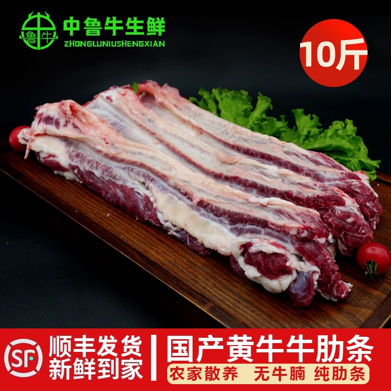10斤山东牛肉雪花整块非碎肉
