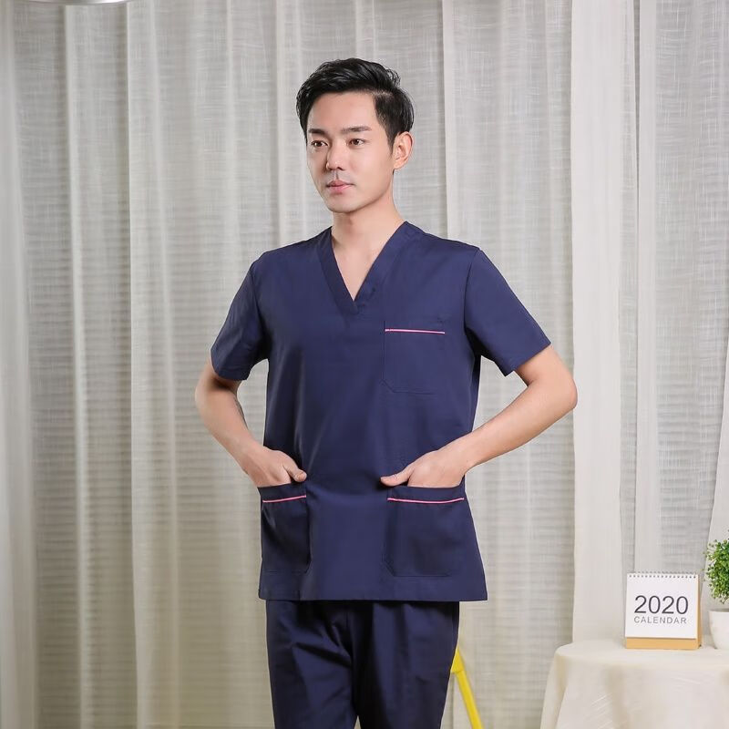 诚墨（CHENGMO）整容医生护士洗手衣短袖女口腔宠物室工作服刷手