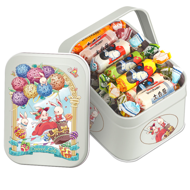 圣诞节糖果礼盒大白兔奶糖12种混合口味零食伴手礼满月乔迁喜糖