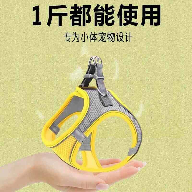 幼猫牵引绳超小号遛猫外出专用两个月小猫咪防挣脱背心式背带用品