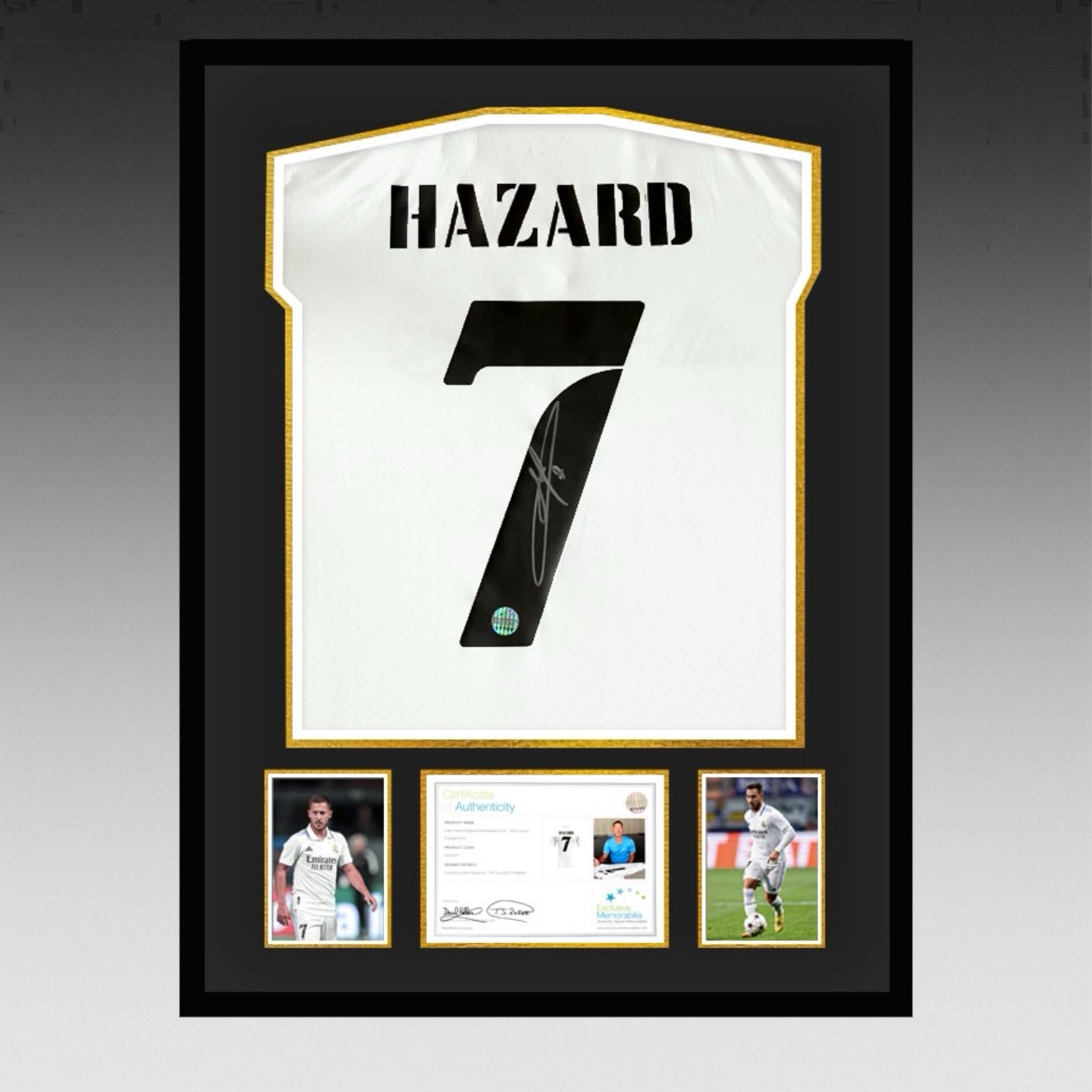 阿扎尔 ｜亲笔签名 2024-25赛季皇家马德里队球衣 【含EM证书】