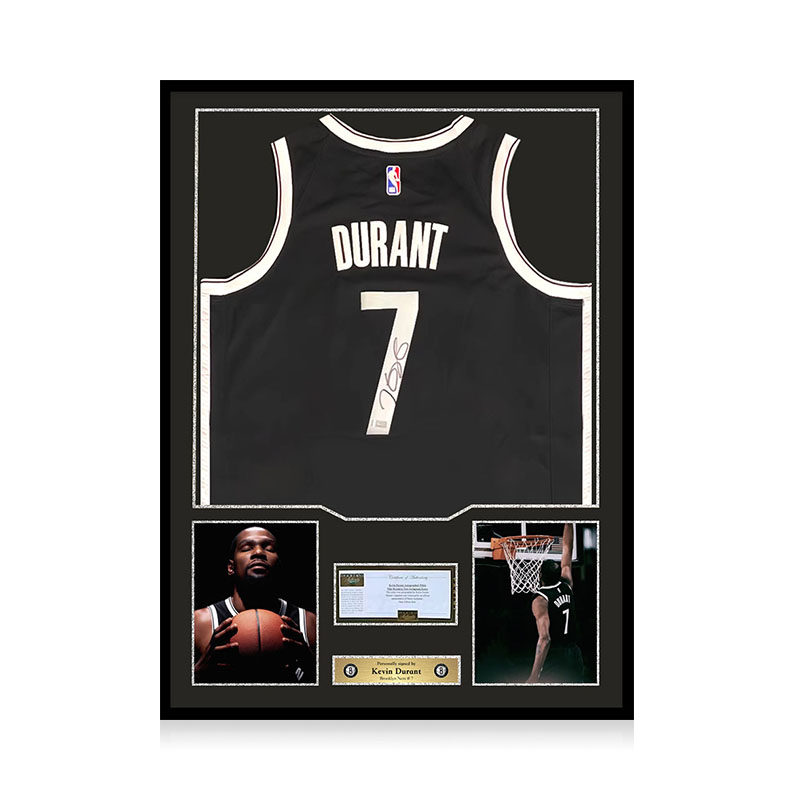 杜兰特 亲笔签名 布鲁克林篮网队SW球衣 panini证书 NBA球迷礼物