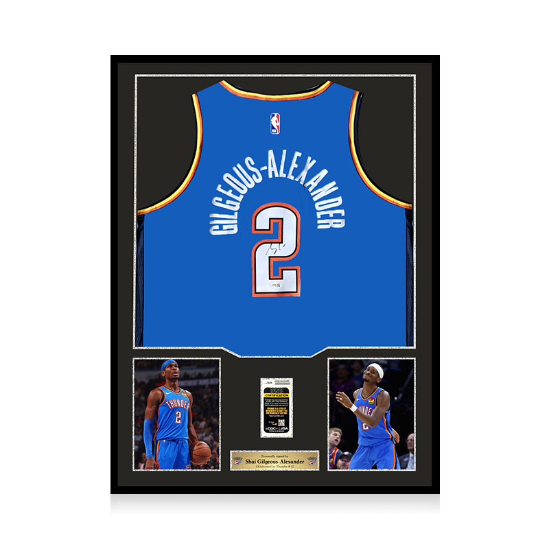 亚历山大 亲笔签名 俄克拉荷马城雷霆队球衣 JSA权威认证 篮球NBA