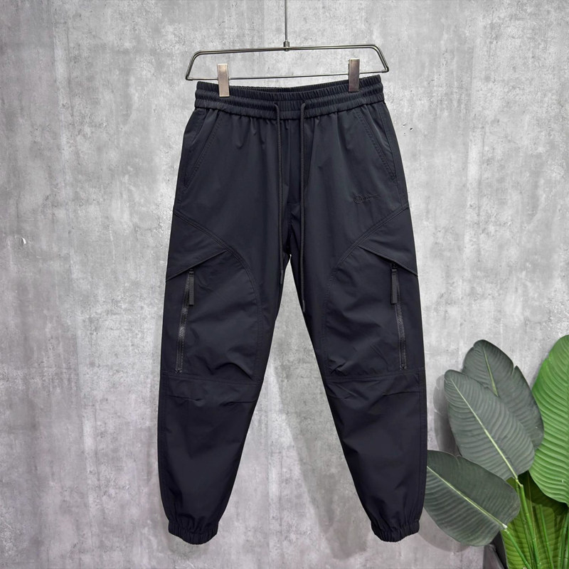 刺绣加绒秋冬季松紧腰束脚休闲裤子男士潮牌百搭运动多口袋工装裤,男装,休闲裤,淘宝优惠券,粉丝福利购,淘宝优惠卷
