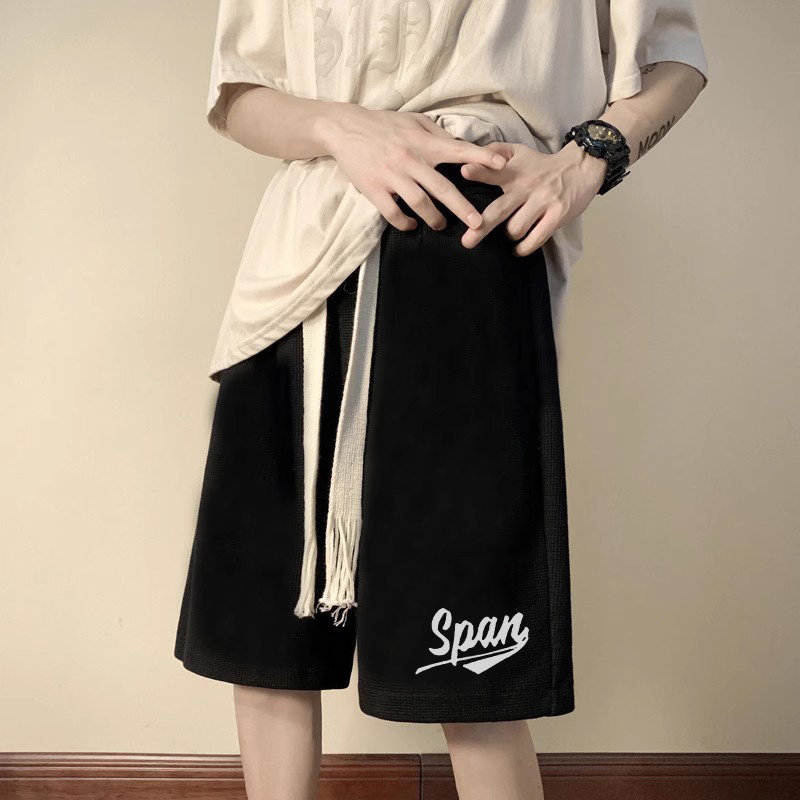 美式篮球短裤男2026夏季潮牌宽松运动阔腿休闲外穿松紧腰五分中裤,男装,休闲裤,淘宝优惠券,粉丝福利购,淘宝优惠卷