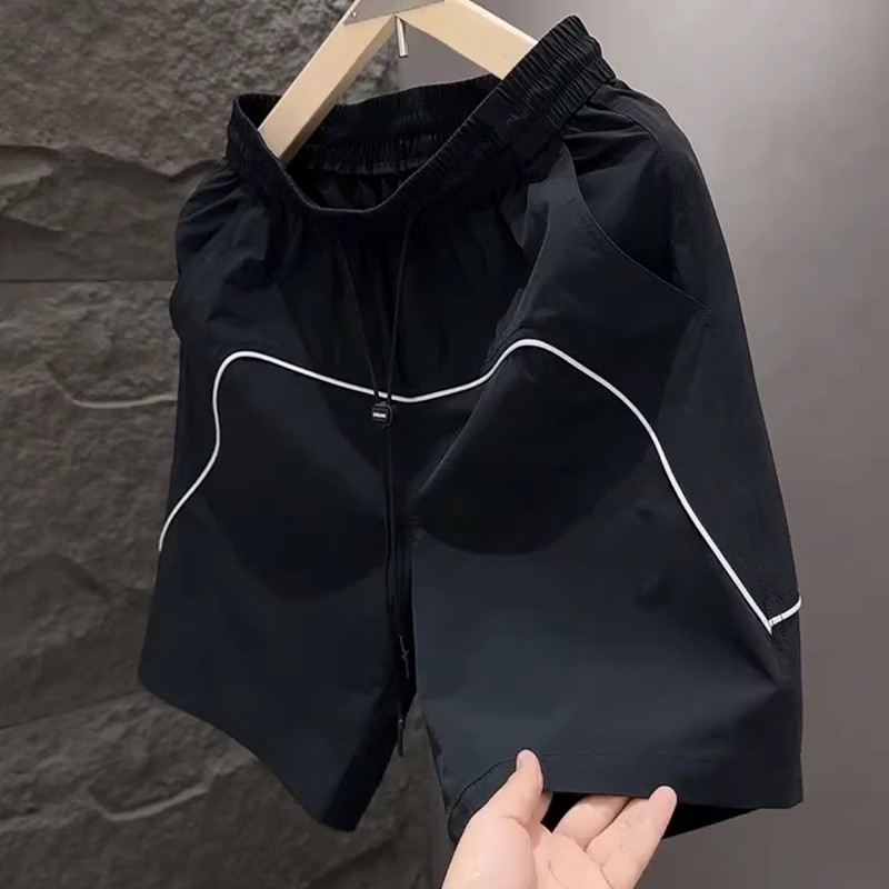 短裤男士2026新款夏季外穿高级感薄款速干沙滩裤子休闲五分裤男潮,男装,短裤,淘宝优惠券,粉丝福利购,淘宝优惠卷