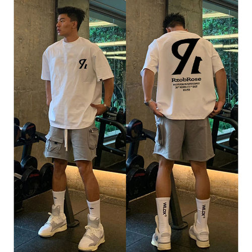 字母印花短袖T恤男潮牌