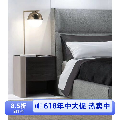 实木多层板钢板柜马鞍皮意式极简