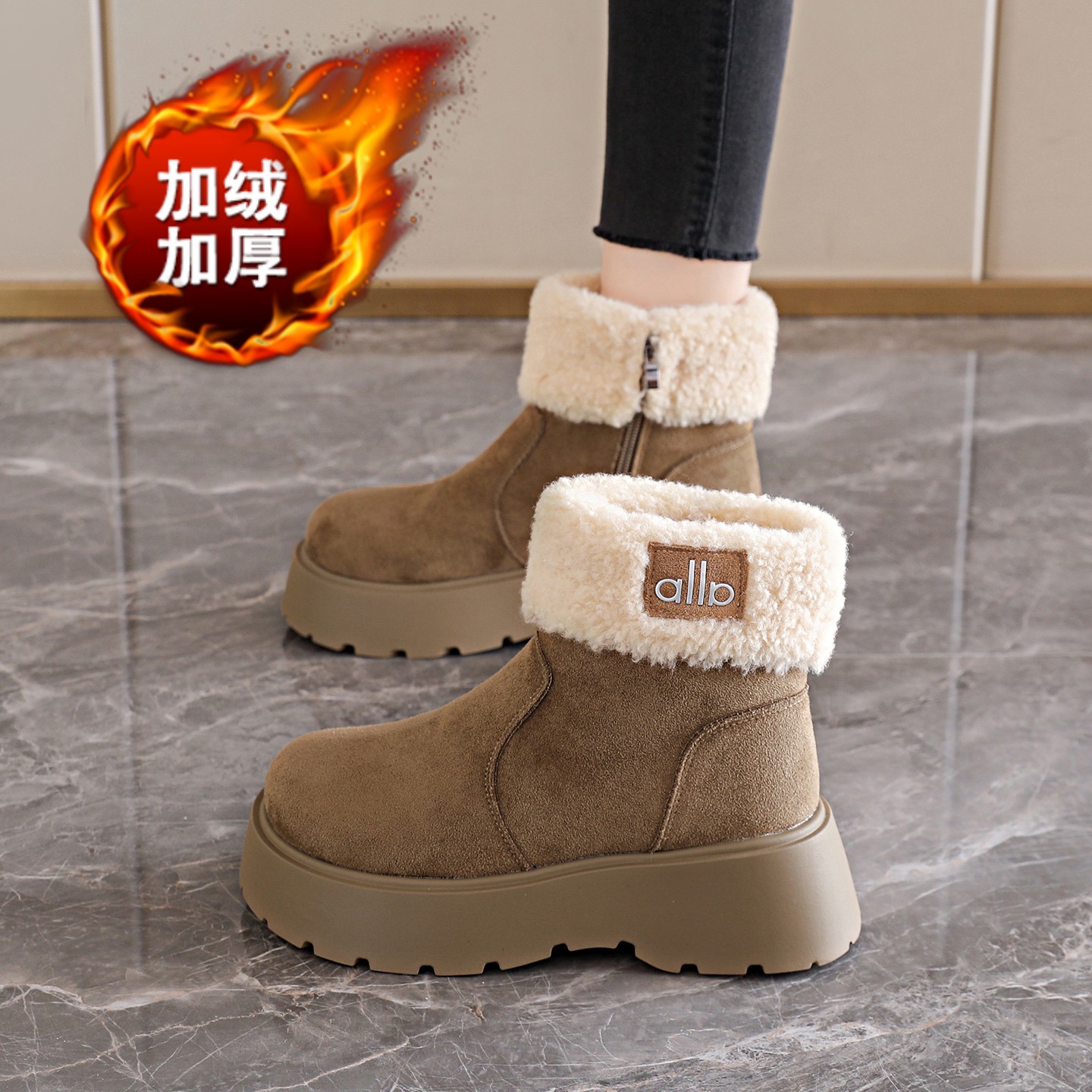 【好物推荐】毛毛雪地靴勃肯棉鞋
