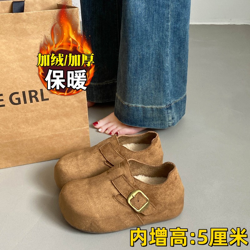【1万+人种草】内增高加绒勃肯鞋