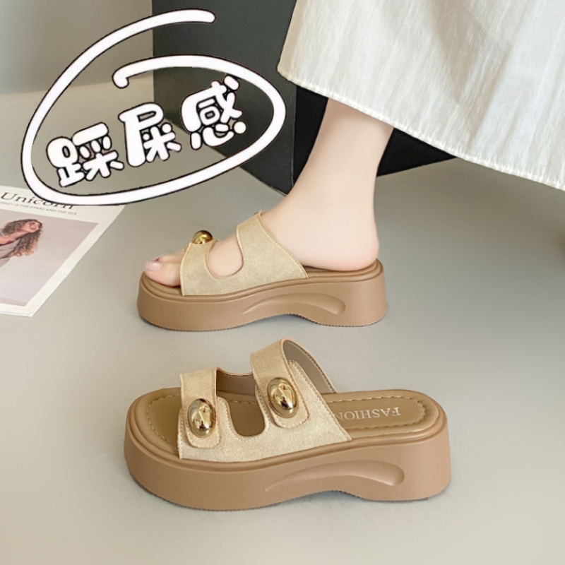 达夫妮厚底勃肯凉拖鞋女夏季外穿