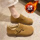 34码 勃肯鞋 毛毛鞋 一脚蹬复古博肯二棉鞋 女加绒保暖豆豆鞋 2025新款