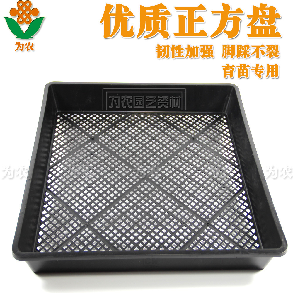 [为农塑业]塑料托架 育芽菜 多肉育苗托盘 PP平底育苗盘 花盆运转