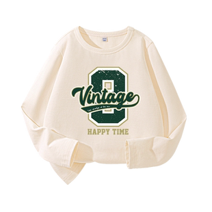 班尼路童装男童t恤长袖春秋款2026新款大童薄款纯棉体恤儿童上衣