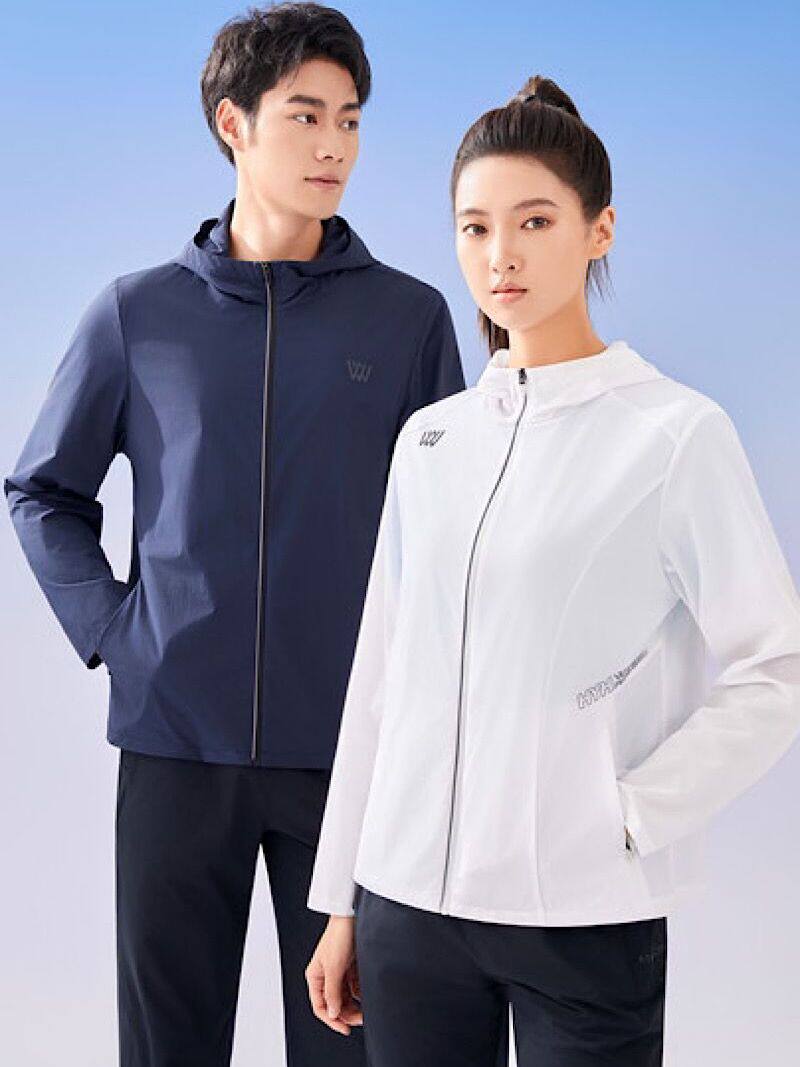 红一号爆冰衣连帽外套女夏季新款薄夹克防晒服长袖休闲上衣68005