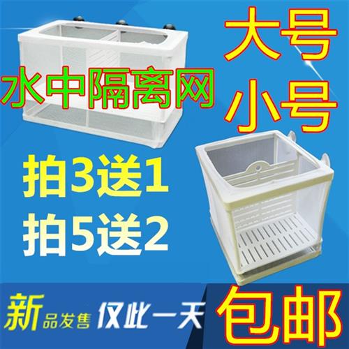 鱼缸隔离盒水族箱孔雀凤尾繁殖孵化盒幼鱼隔离网隔离带隔板大小号