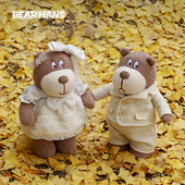 小熊汉斯BearHans换装 压床娃娃婚纱毛绒玩偶公仔新婚结婚礼物礼盒