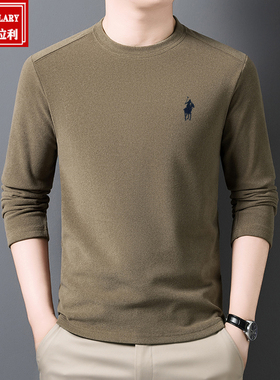 paolo保罗秋冬季半高领德绒打底衫男士保暖长袖T恤休闲内搭上衣服