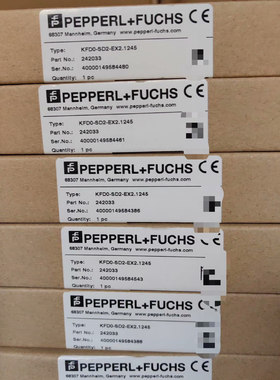 KFD0-SD2-EX2.1245倍加福安全栅 货号242033全新原装现货库存充足