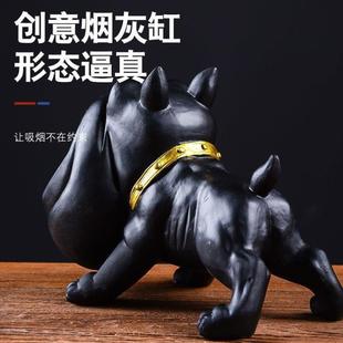 潮流客厅轻奢防飞灰 烟灰缸烟灰缸高级感大号家用可爱大烟缸个性