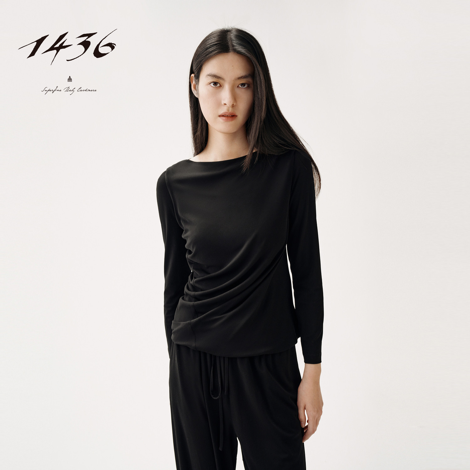 1436桑蚕丝2025早秋新品女士圆机腰部旋钮T恤