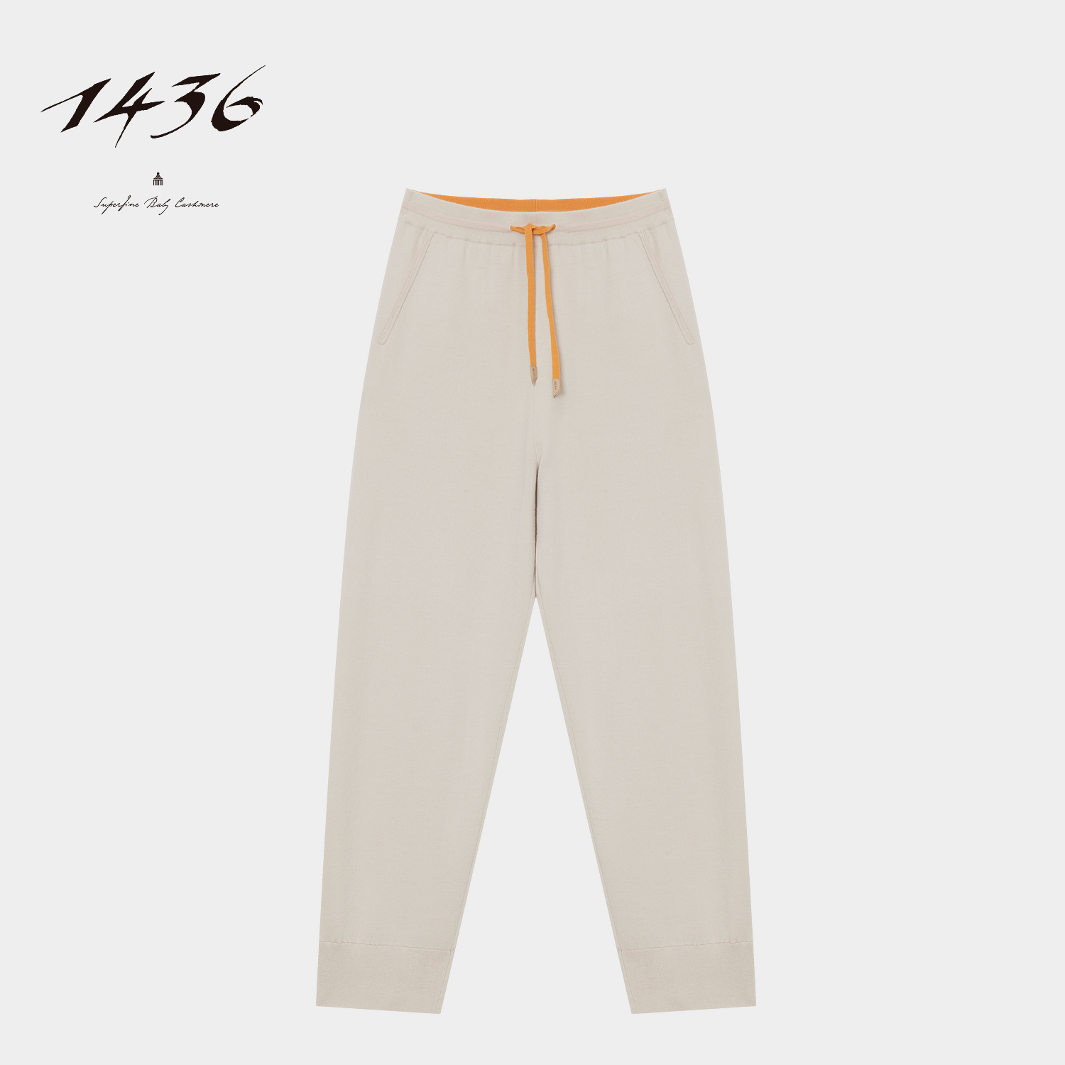 1436 小山羊绒秋冬精纺双提商务旅行女士休闲羊绒裤