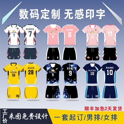 2024新款专业排球服免费定制