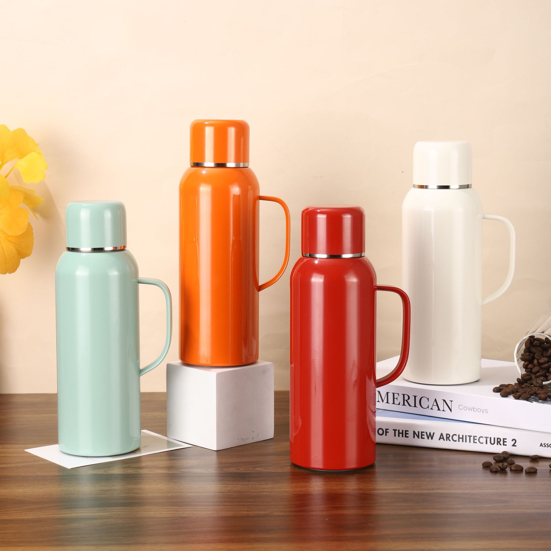 新款机械显温焖茶壶316不锈钢传家壶老白茶焖泡壶户外焖茶保温杯