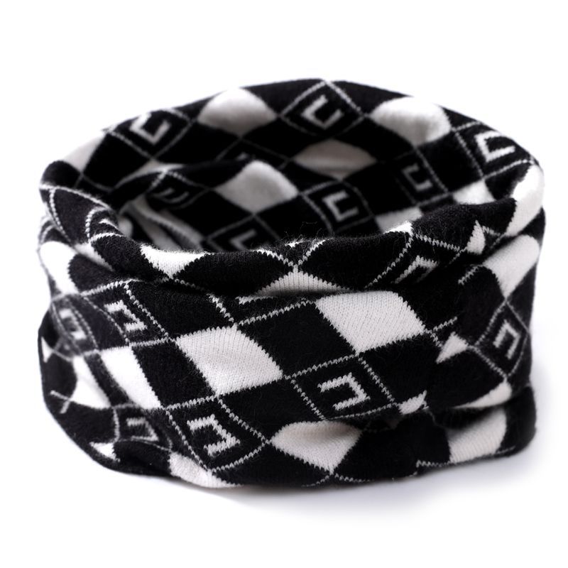 季防寒保暖护颈围脖围巾挂耳百搭防风面罩男帽毛线脖套潮