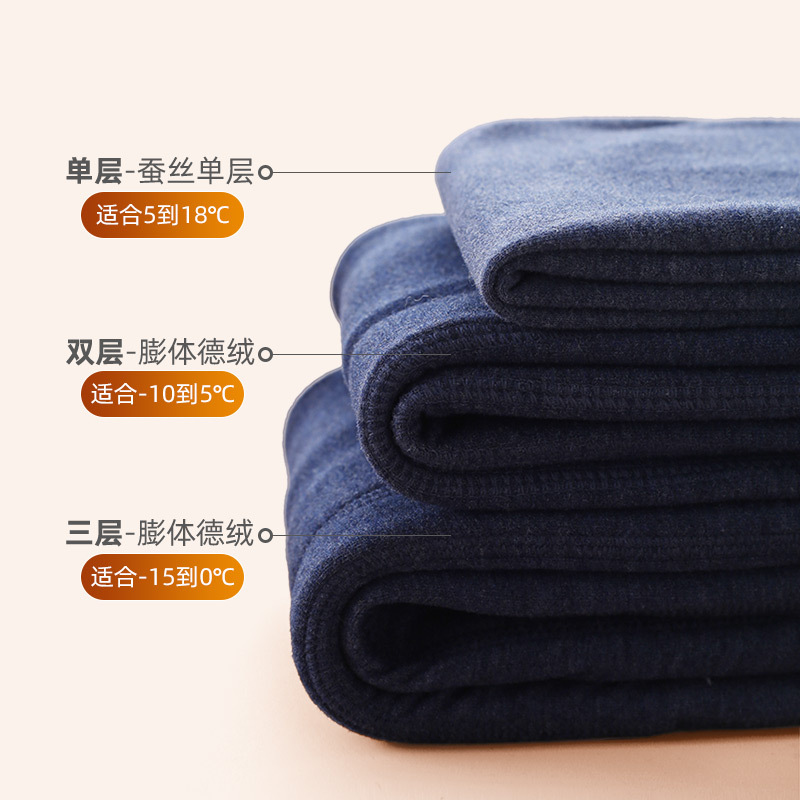 男童德绒保暖裤中大童加绒加厚校服女童棉裤内穿打底裤