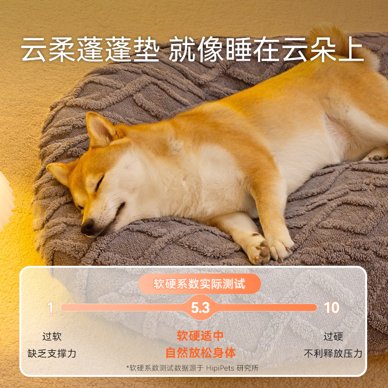 狗狗垫子季加厚保暖提花舒棉绒海绵垫子猫咪大狗睡垫宠物狗窝