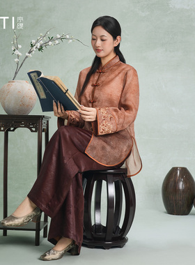 序缇质造 100%桑蚕丝 新中式盘扣上衣女2026早春新款H116-28260