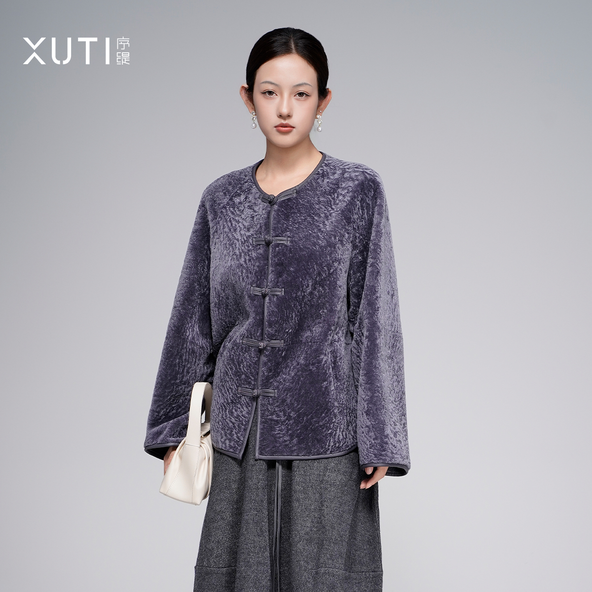 国风新中式羊皮毛一体女秋季新款