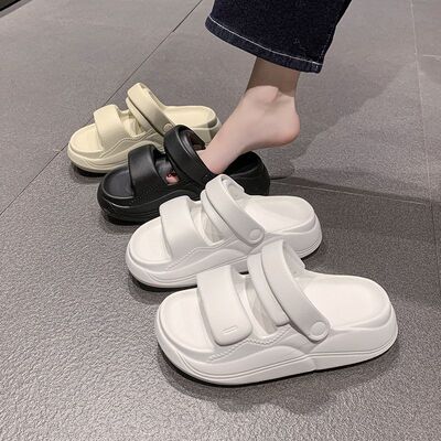 踩屎感拖鞋厚底男女夏潮鞋时尚