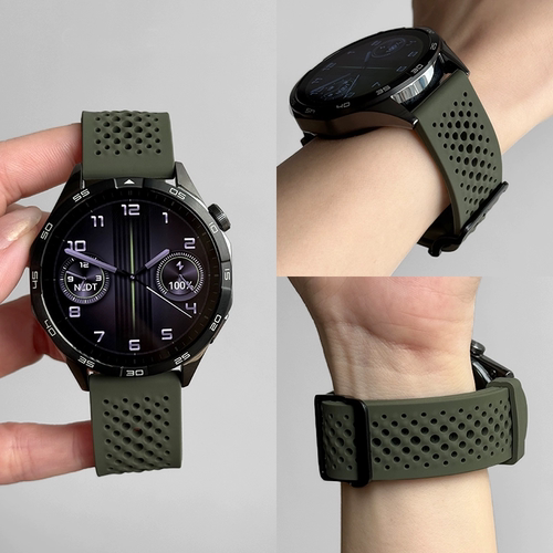 适用小米watchs4sport手表带硅胶透气华为gt6表带gt5/4/3运动腕带