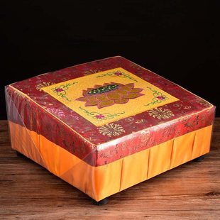垫莲花实木垫家用大头佛垫大拜垫家佛用品跪加厚磕拜香礼凳上佛拜