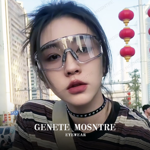 骑车专用护目镜防晒方圆脸适合女