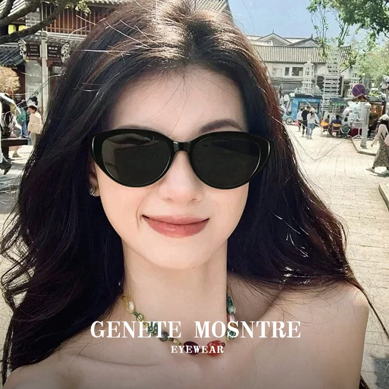 大牌猫眼墨镜女款复古开车专用潮