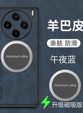 适用vivox100pro手机壳磁吸x100羊巴皮套5G镜头全包防摔V2309A新款V2324A保护viovx100外壳vovix100磨砂X1OO