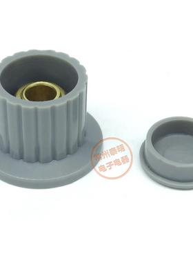 WH118 050电位器旋钮帽KYP25-18-6J手柄螺纹旋盖6MM灰色铜芯开子