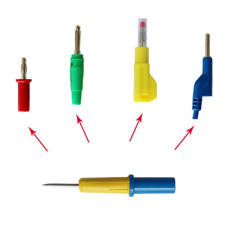 4mm转2mm针型测试插头电力测试插针带4mm香蕉插孔尾部接香蕉插头
