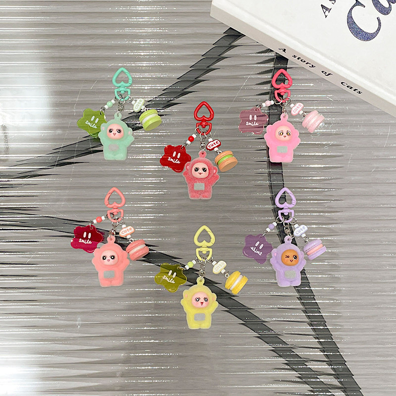 【同品类已售1W+单】 马卡龙植绒天宝手机小挂件新款礼物配饰挂饰闺蜜饰品包包钥匙扣垫片挂绳小东西