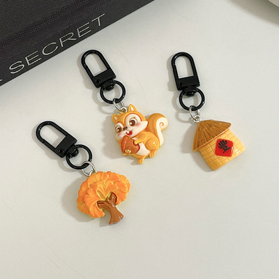 【同品类已售1W+单】吃货小松鼠少女手机小挂件新款礼物配饰挂饰闺蜜饰品包包钥匙扣垫片挂绳小东西