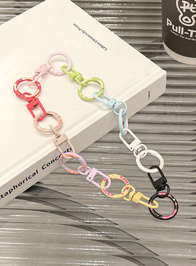 【同品类已售1W+单】糖果彩色钥匙扣少女手机小挂件新款礼物配饰挂饰闺蜜饰品包包钥匙扣垫片挂绳小东西