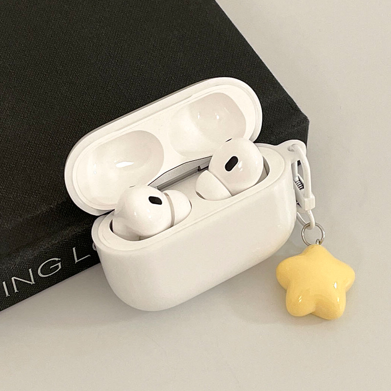 果冻白耳机套+果冻黄胖星