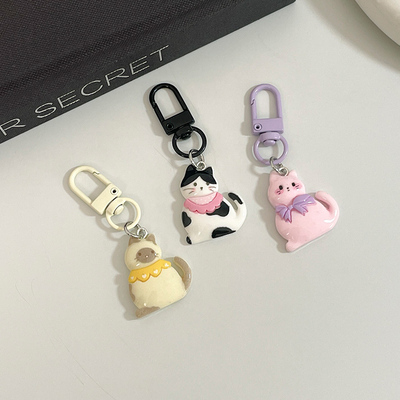 【同品类已售1W+单】坐立嘟嘟喵少女手机小挂件新款礼物配饰挂饰闺蜜饰品包包钥匙扣垫片挂绳小东西