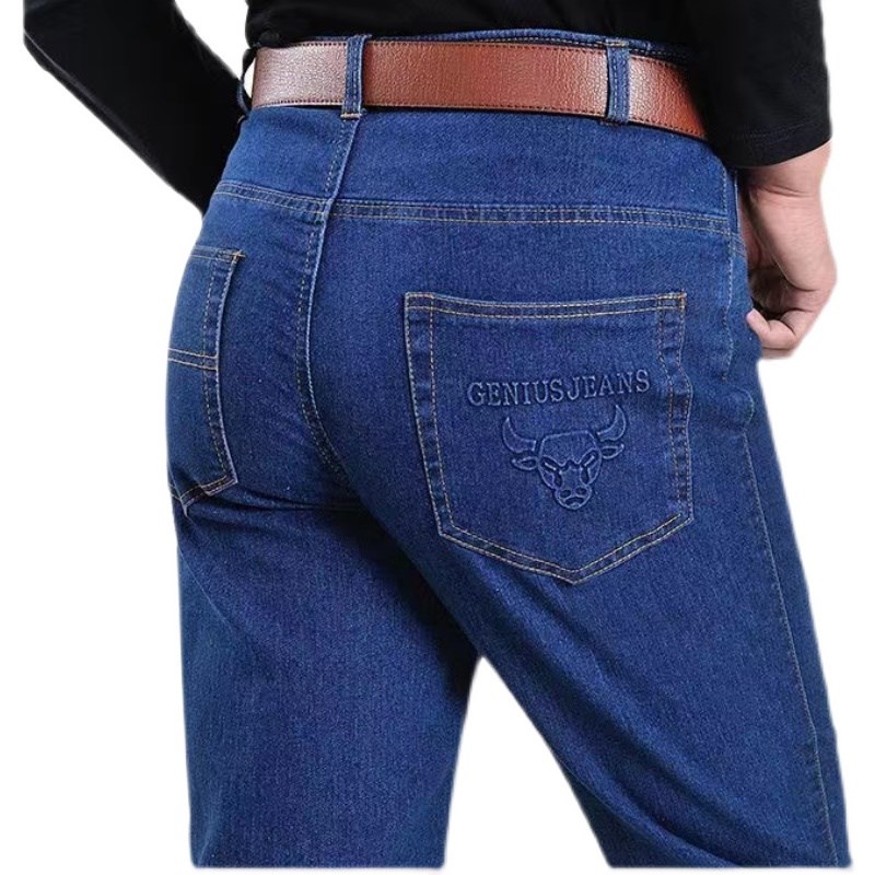 中老年下装男士牛仔裤工装工作z干活裤子工地工人电焊汽修加厚耐