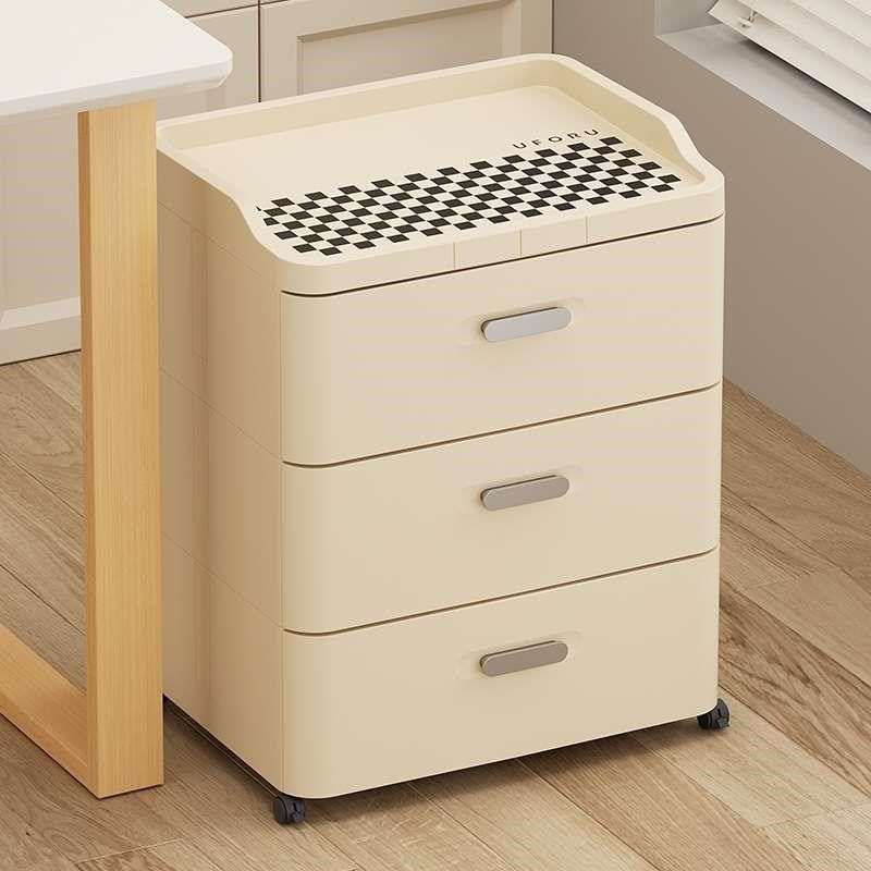 书桌写字台桌下收纳柜抽屉式储物五斗柜办公室置物柜可移动文件柜