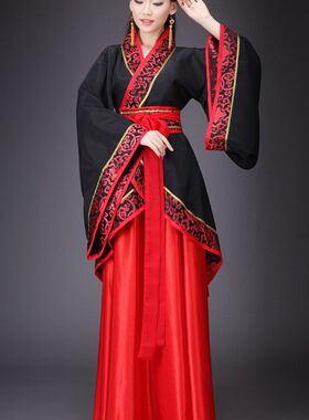 古装汉服男女成人唐服仙女公主情侣演出服襦裙广袖传统古典中国风