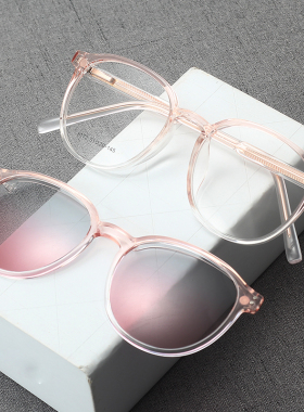 近视太阳眼镜女磁吸套镜圆框TR超轻偏光墨镜男开车复古眼镜带度数